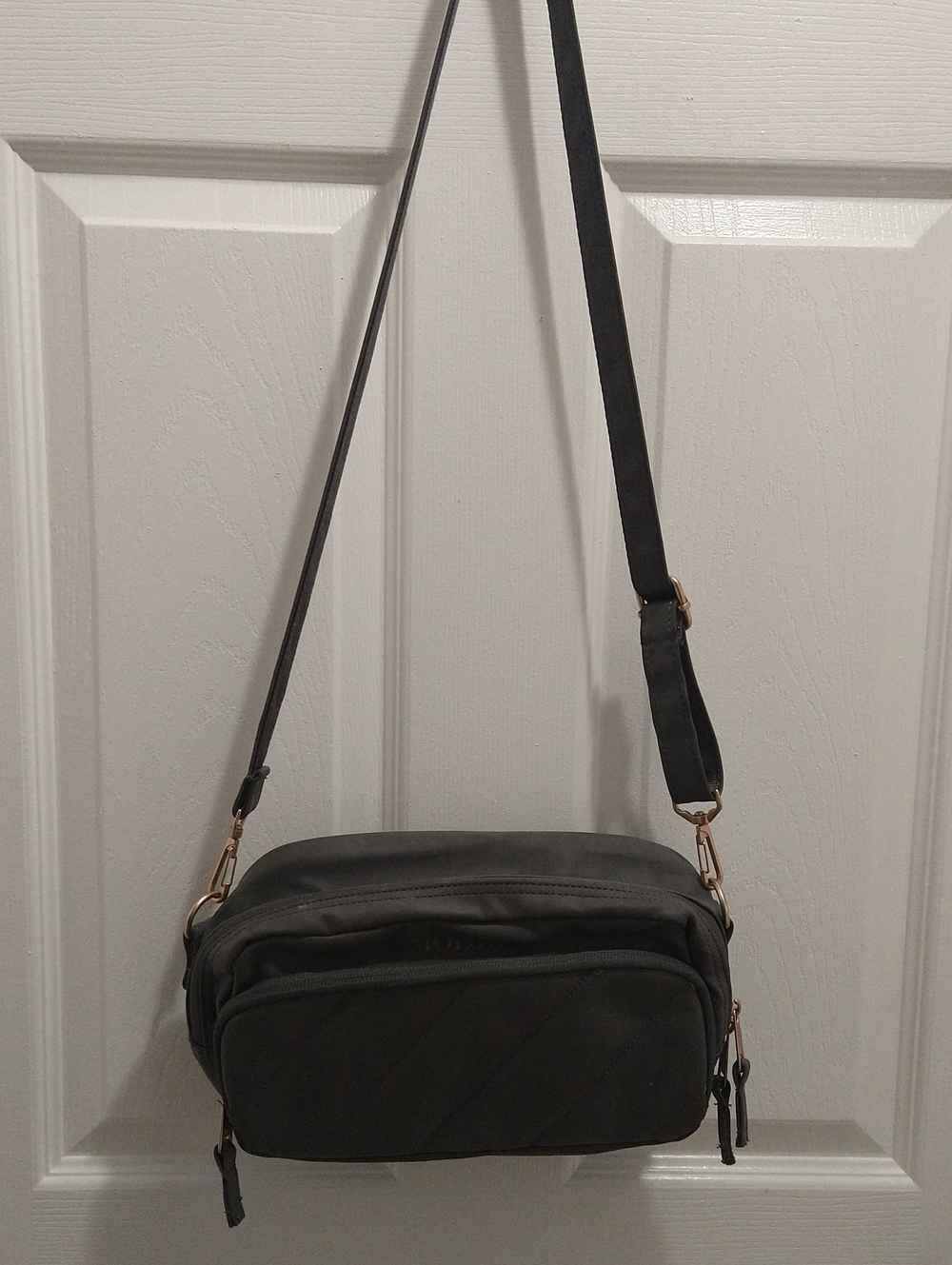 Black Crossbody Shoulder Bag - Unbranded